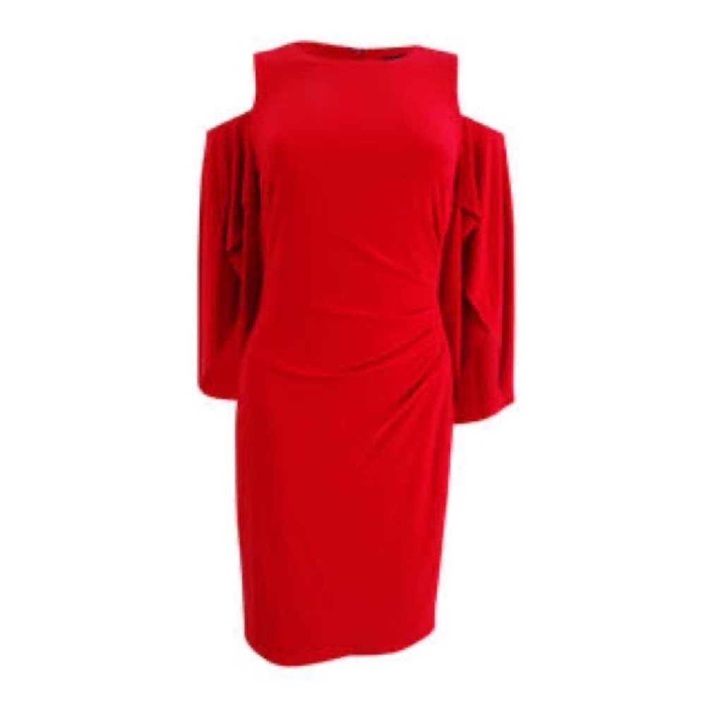 Ralph Lauren Lauren Women's Cold-Shoulder Jersey Sheath Dress